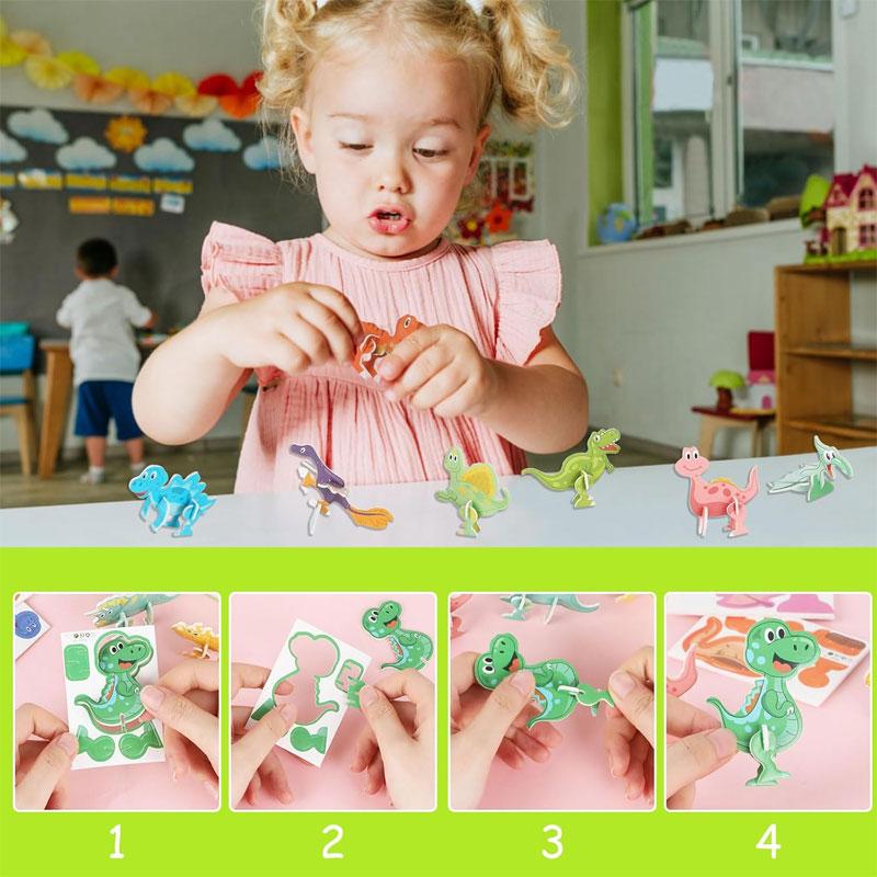 30Pcs 3D Animals Foam Puzzles For Kids Montessori Educational Diy Toys Jigsaw Puzzles Set For Children Toddlers Birthday Gifts
