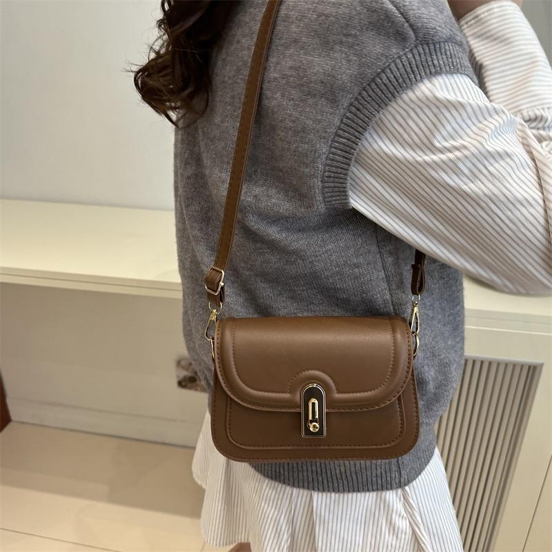 Today's popular simple retro small bag women's bag new trendy temperament versatile single shoulder crossbody small square bag
