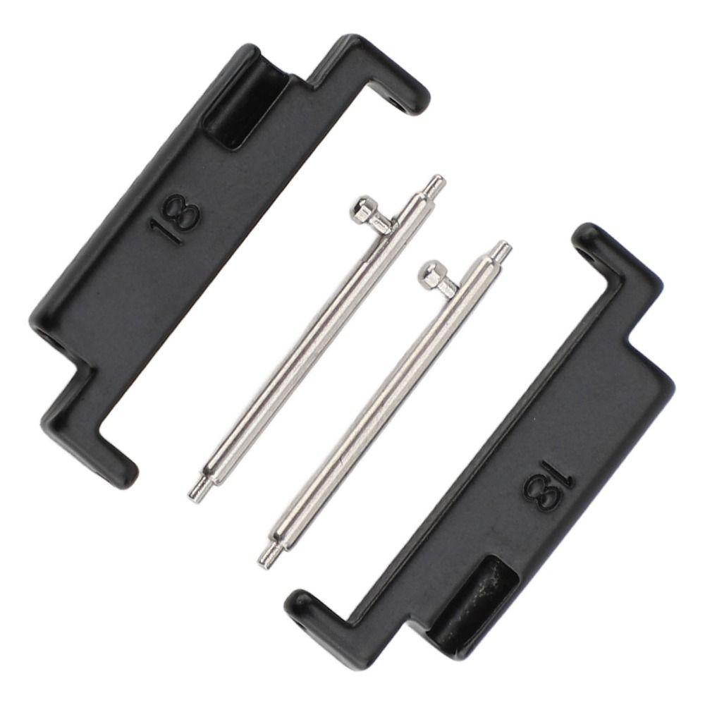 1 Pair Black Color Watch Strap Connection Adapter  Watch Band Replacement