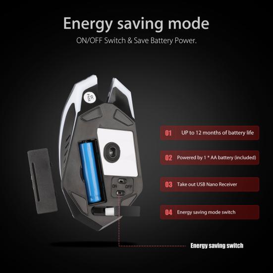 Convenient Optical Mouse 6 Keys ABS Cool Breathing Light