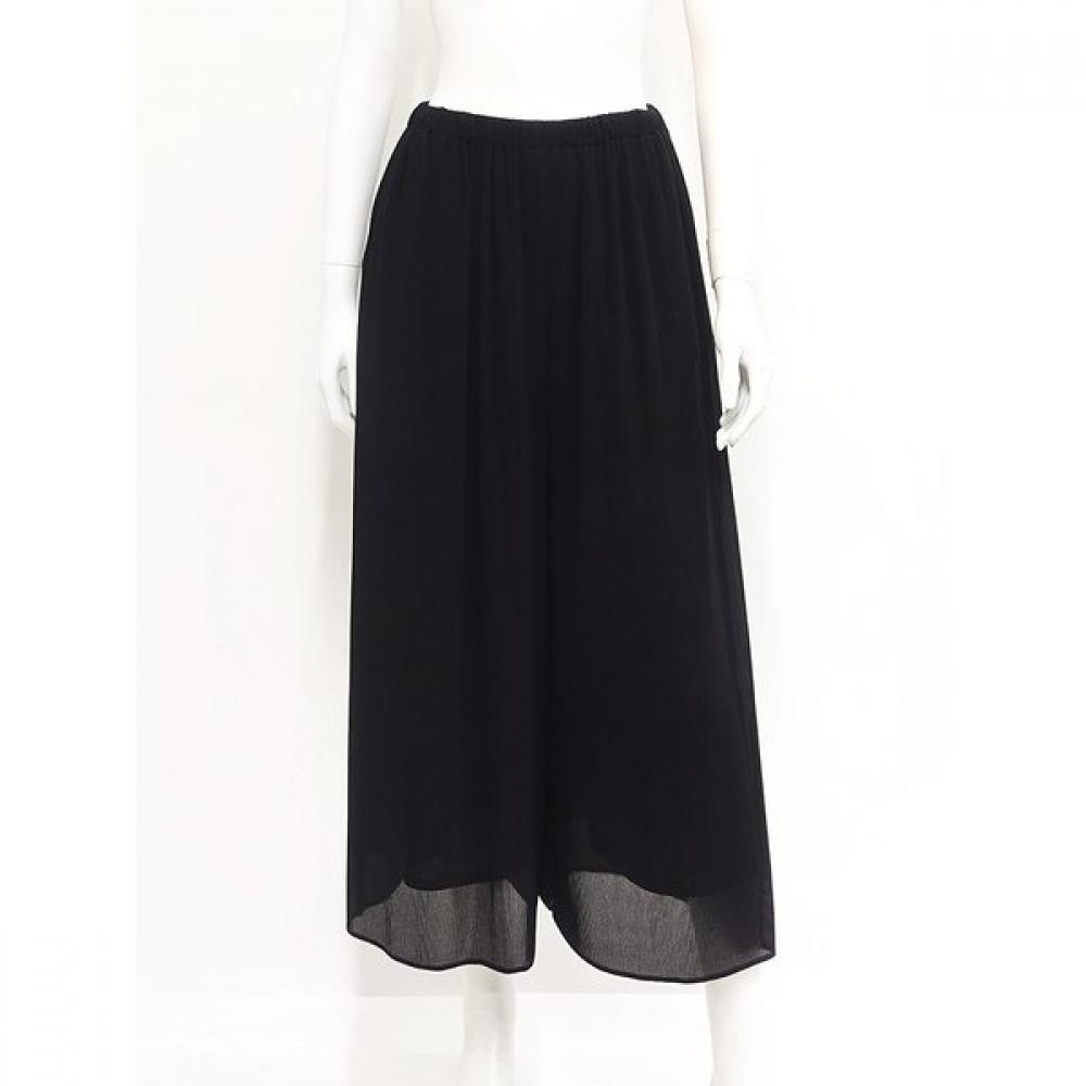 Specchio Crystal Wide Pants Pleated Chiffon 431 344 09 (black)