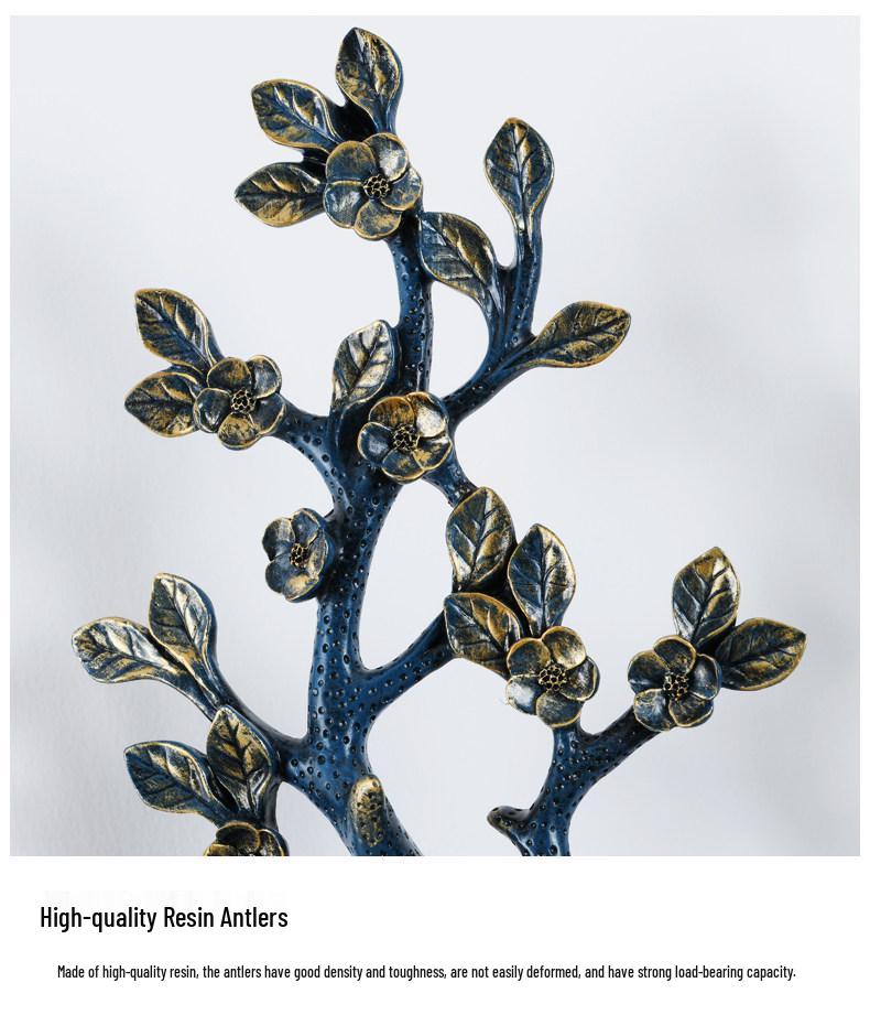Sika Deer Wealth-Attracting Retro Wall Lamp for Living Room, Bedroom, Hallway, or Staircase