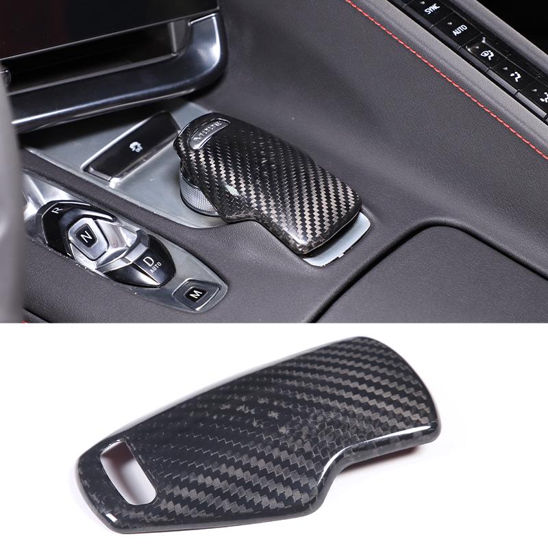 For Chevrolet Corvette C8 2020-2025 Real Carbon Fiber Interior Kit Dashboard Console Gear Shift Panel Cover Trim Stickers