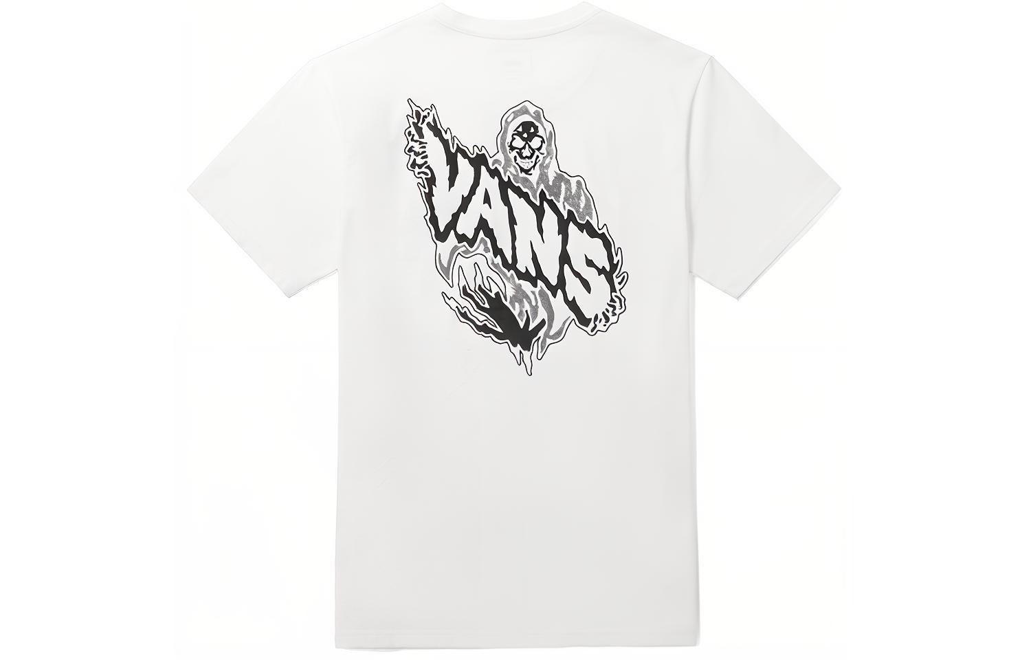 Vans T Shirts Men s White Crew Neck Moderate Straight Fit VN0A3ZN7WHT S