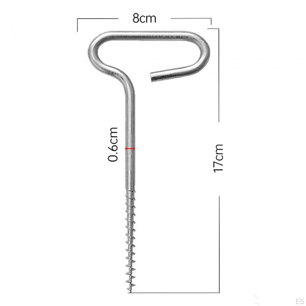 3 Peças Brocas de Gelo, Estacas de Tenda Parafuso, Pregos Fixos, Pregos de Pesca no Gelo para Inverno