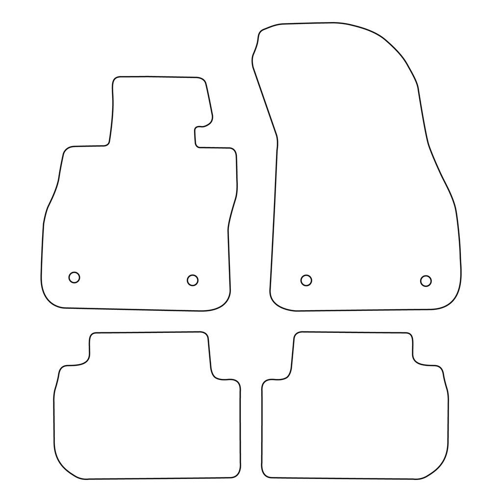 [Blm]Bm055 Noir - Jeu de Tapis de Sol Velours Adaptés Pour Bmw Série 1 F40 2019- - Bordure Noire