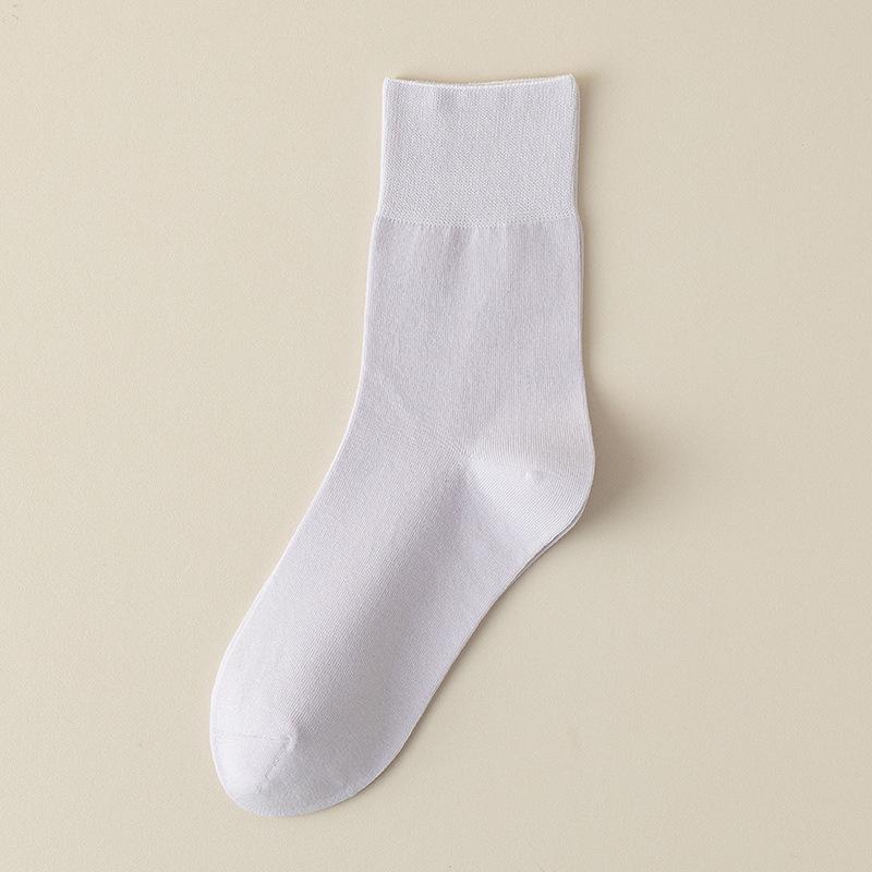 Women's Breathable Cotton Mid-Calf Socks - Spring/Summer, Sweat-Absorbent, Odor-Resistant, Candy Colors