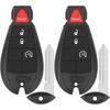 Key Fob Replacement for 2013-2021 Dodge Ram 1500/13-18 Ram 2500 3500 4500 5500 Car Keyless Entry Remote Control, GQ4-53T, 4 Buttons, 2Pcs