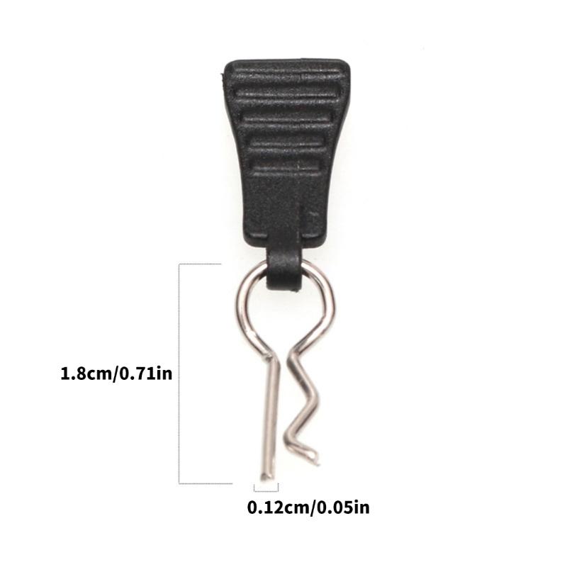 4/8/12pcs Metal R Type Fix Clip for Remote Control Car Body Shell Secure Mounting 1/12 Scale Model Body Shell Fixation