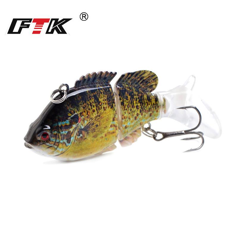 FTK 1 Piece 7.5CM-13G 2 Sections Multi-section Small Fishing Bait Swimming Bait Barracuda Bait