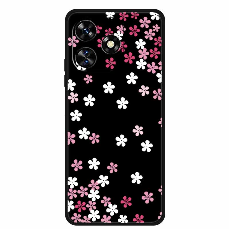 Funda For Oukitel C51 Case Cute Cartoon Cat Black Silicone Soft Phone Case For Oukitel C51 Back Cover Cases C 51 Coque 6.8" Capa