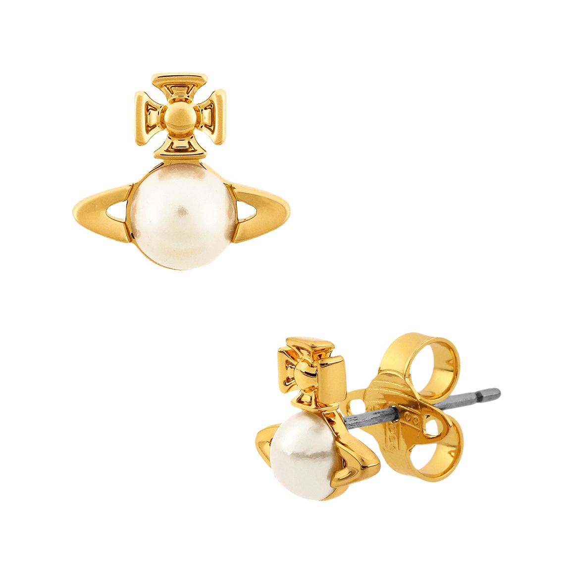 

Vivienne Westwood Small Design Brass Earrings Unisex Earrings Gold 62010268 Basic Packaging-Dust Bag+Box