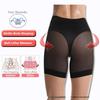 European & American Women's Seamless Mesh Boxer Briefs with Antibacterial Cotton Crotch - Sexy Mid-Low Waist Shaping Underwear