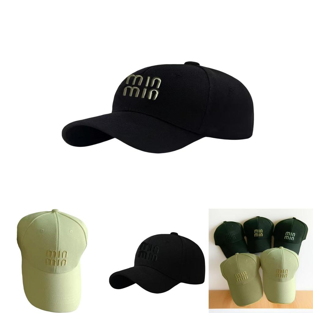 Fashion Solid Color Gold Letter Decoration Neutral Casual Sunshade Baseball Cap For Outdoor Casual Wear