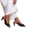 Where's That From Womens/Ladies Square Toe Mid Heel High Heels