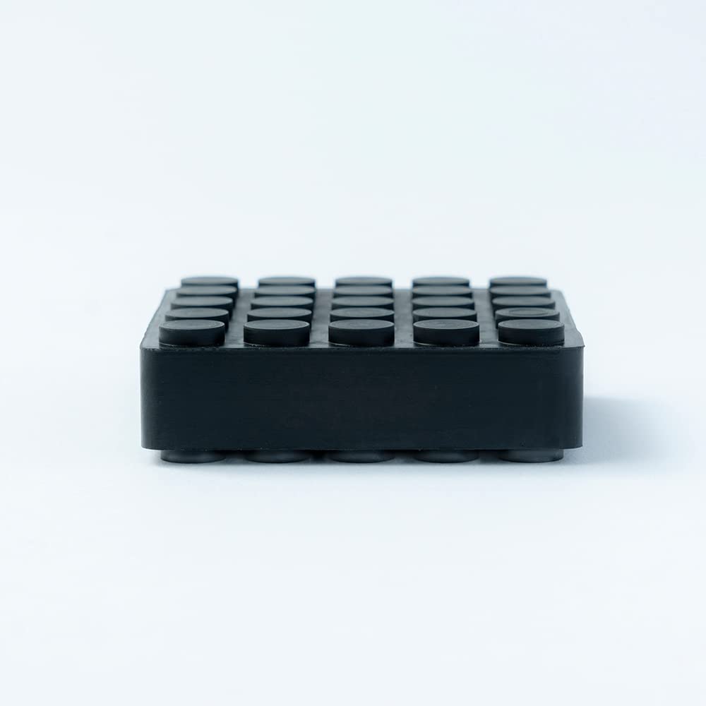 Tokyo Bouon Audio Insulator ISHIGAKIMAT Extra Thick 50mm X 50mm X 17mm Thickness 4 Pieces Soundproofing Vibration Damping Rubber Hanenite Rubber