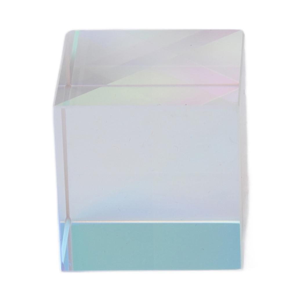 Prism Cube Optical Glass RGB Dispersion Color Cube Sun Catcher X Cube Prism Birthday Gift 15x15x15mm 0.6x0.6x0.6in