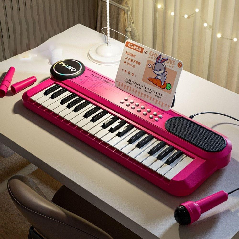 37 Keys Musical Toy Multifunctional Musical Keyboard Kids Piano Keyboard  Early Learning