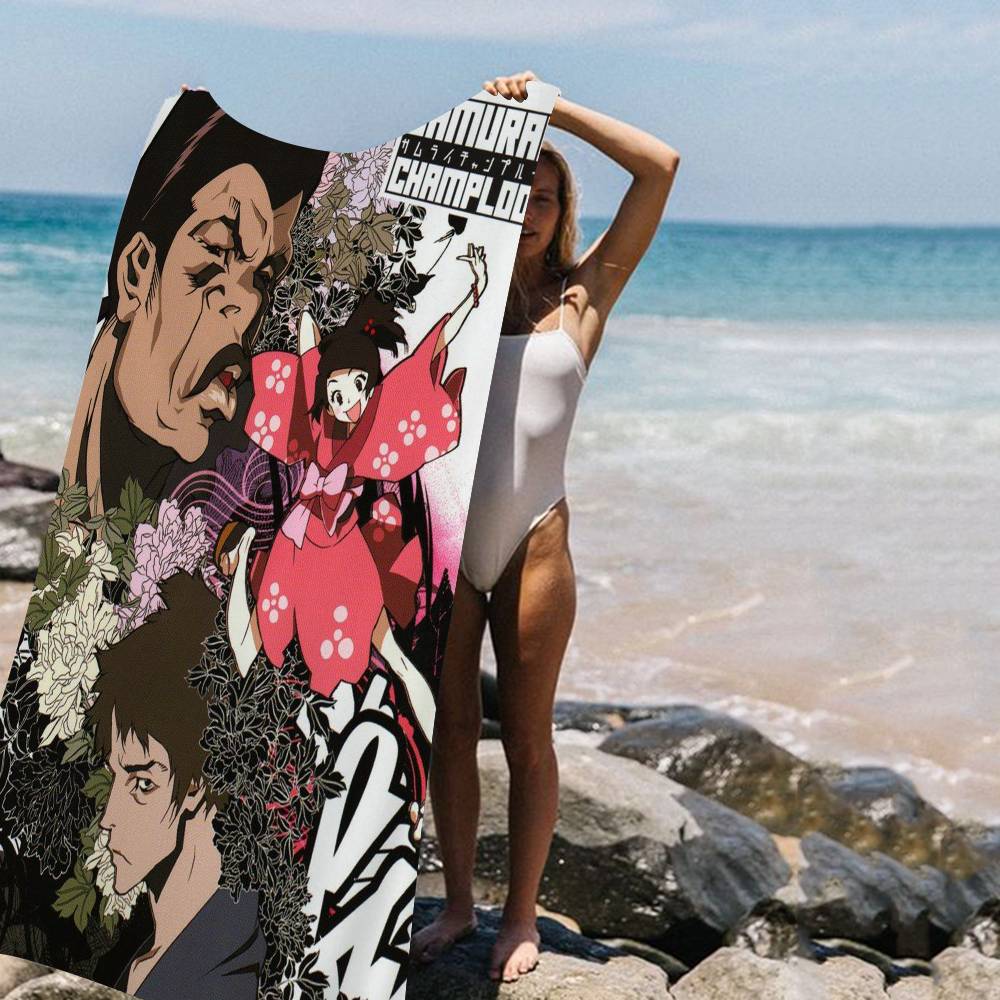 Adventure Samurai Champloo Big Microfiber Beach Towels Quick Dry Towel Sand Beach Towels Pool Towel For Travel Swim Pool Yoga