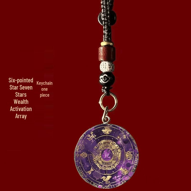 Nine Sons Wealth & Fortune Pendant: Eight Directions Prosperity & Noble Attraction Charm