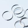 Modian Silver Simple Circle Stackable Ring 100% 925 Silver Multiple Sizes Finger Rings For Women Fashion Fine Jewelry