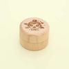 Primary Teeth Wood Baby Tooth Box Wooden Tooth Fairy Box Mini Milk Teeth Organizer  Kids