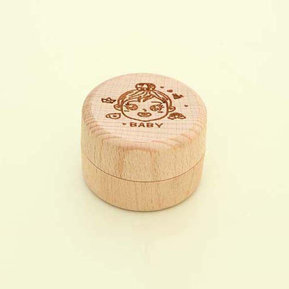 Primary Teeth Wood Baby Tooth Box Wooden Tooth Fairy Box Mini Milk Teeth Organizer Kids