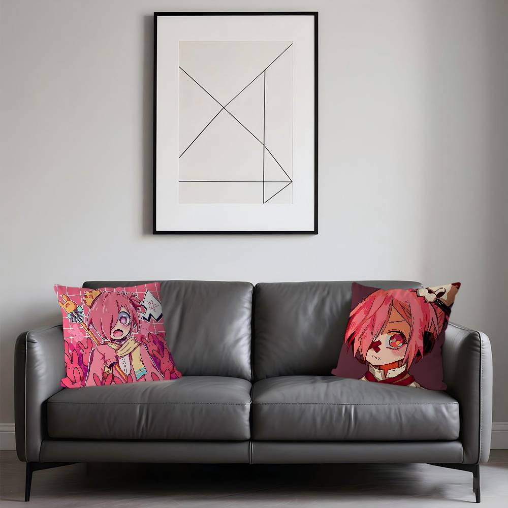 Anime M-mitsuba Pillow Cover For Bedroom Room And Living Room Sofa Decorative Cushion Cover