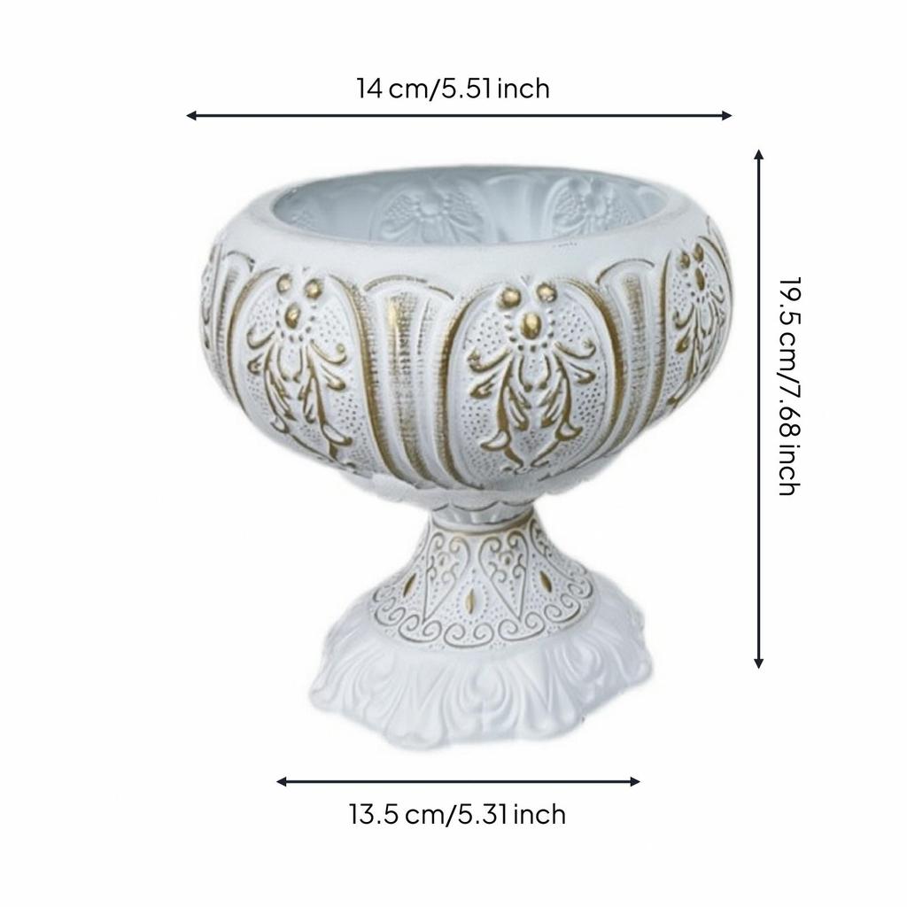 Decorative Pedestal Vase Vintage with Ornate Vessel Traditional