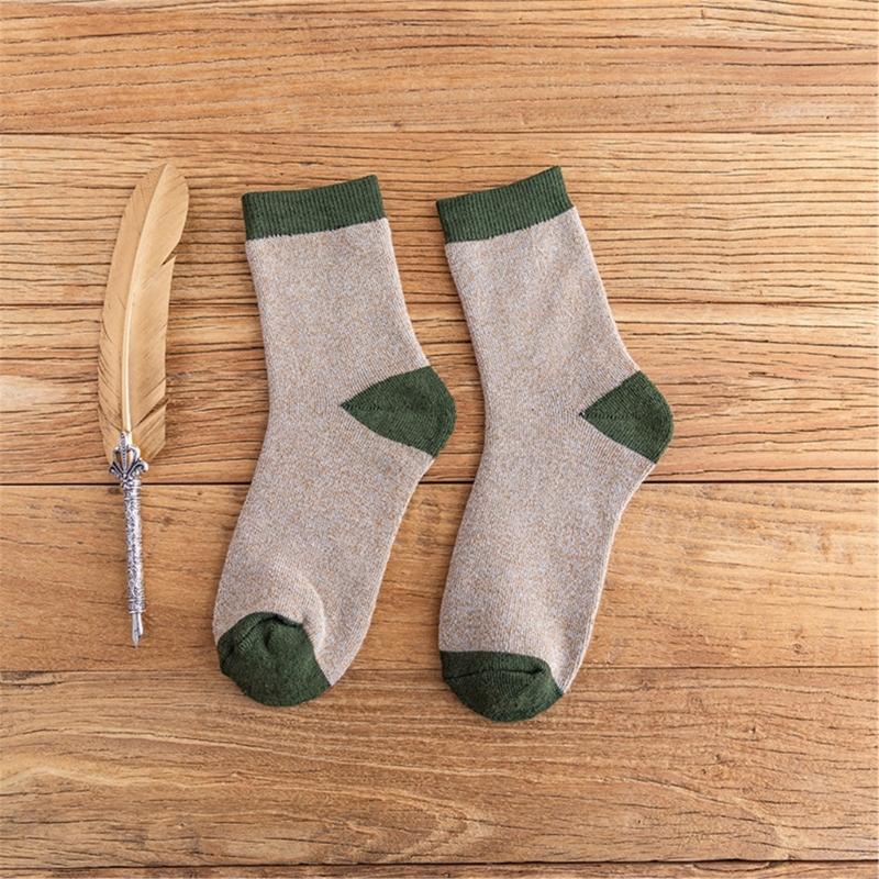 Boot Socks for Men Cushions Socks Thick Geothermal Sock Warm Winter Ankle Socks Casual Cosy Crew Socks Hiking Cosy Socks