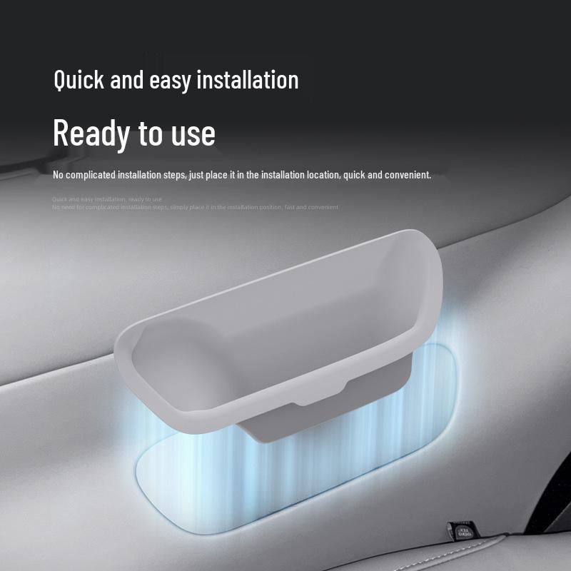 Fits 26 Leapmotor D99 Models: Three-Row Car Door Storage Box with Anti-Slip Silicone Mat.