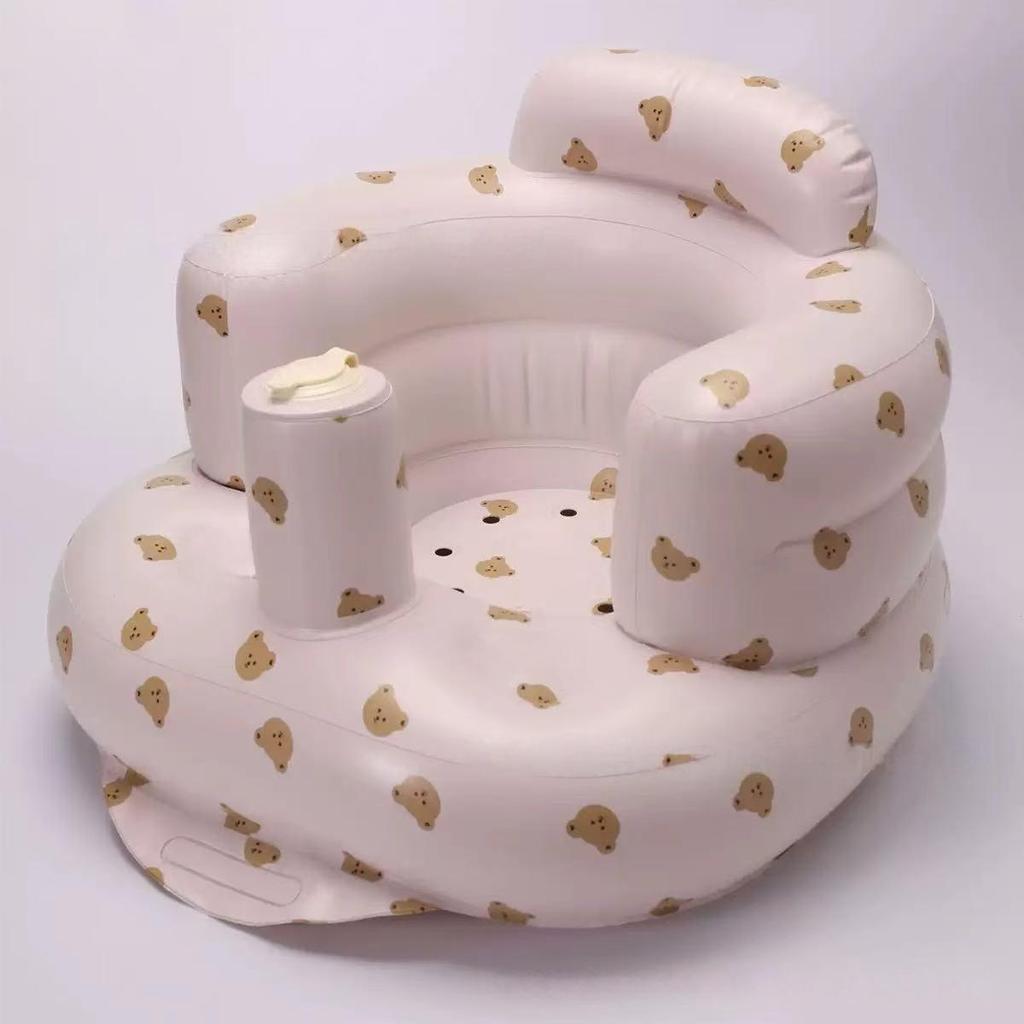 Inflatable Baby Learning Chair: Korean Style Portable Sofa with Pump