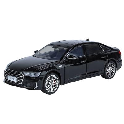 Maßstab 1/18 A6L Spielzeugauto Modell Diecast Legierung Metall Fahrzeug Miniatur Rückzug Sound Licht Sammlung Geschenk für Jungen Kinder