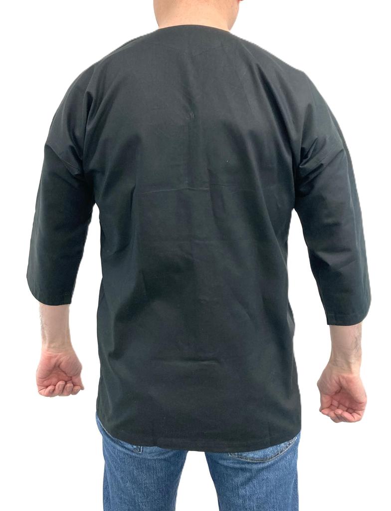 [Asakusa Kimono Market] Koiguchi Shirt (bo8641-85) Festival Costume, Innerwear, Danjiri (Danjiri) Harakake (JP, Alphabet, LL, Black)