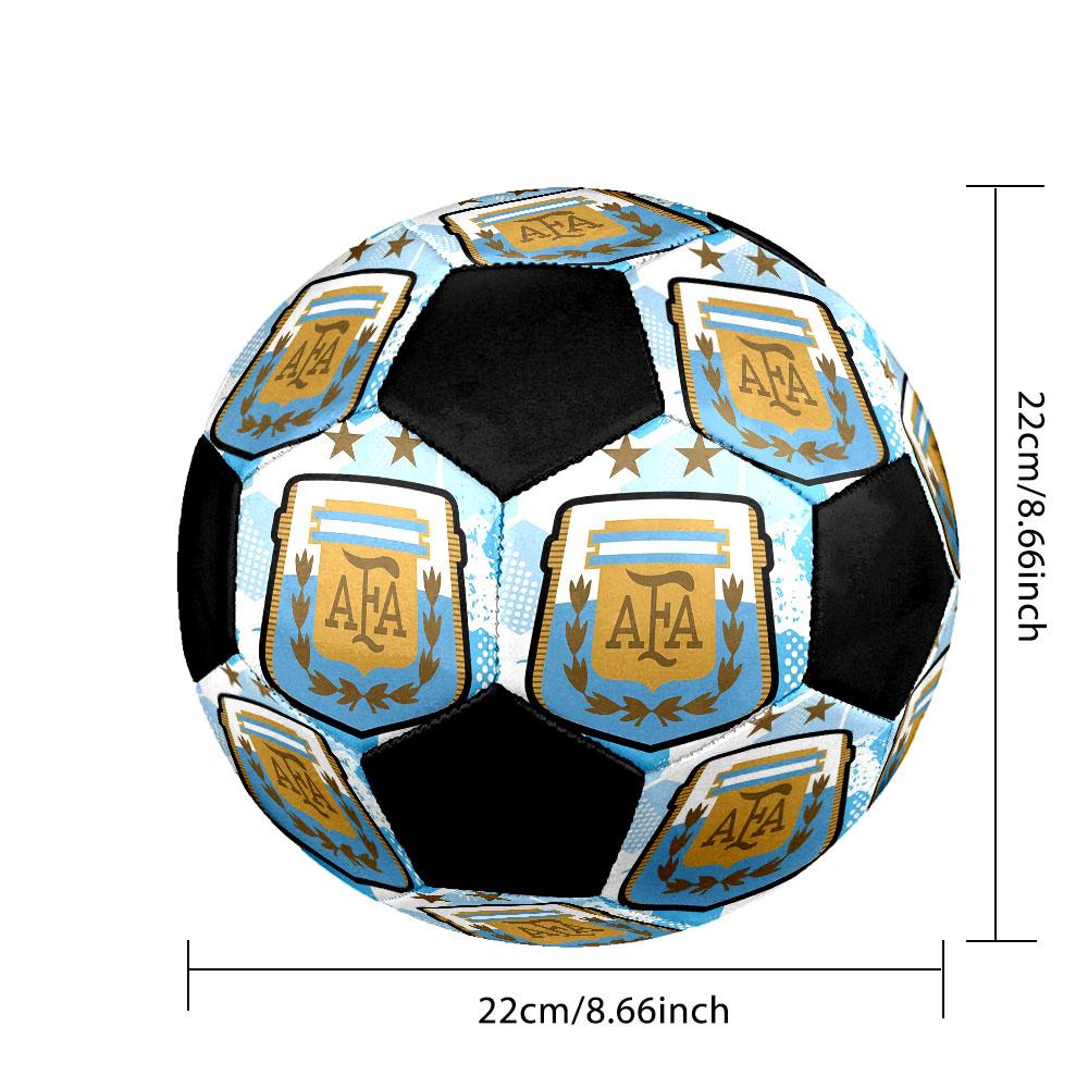 1 pz Pallone da Calcio Messi Taglia 5 Pallone da Calcetto Indoor alla Moda Colorato Gioco in Giardino - Ottimo Regalo per Appassionati di Sport HE45