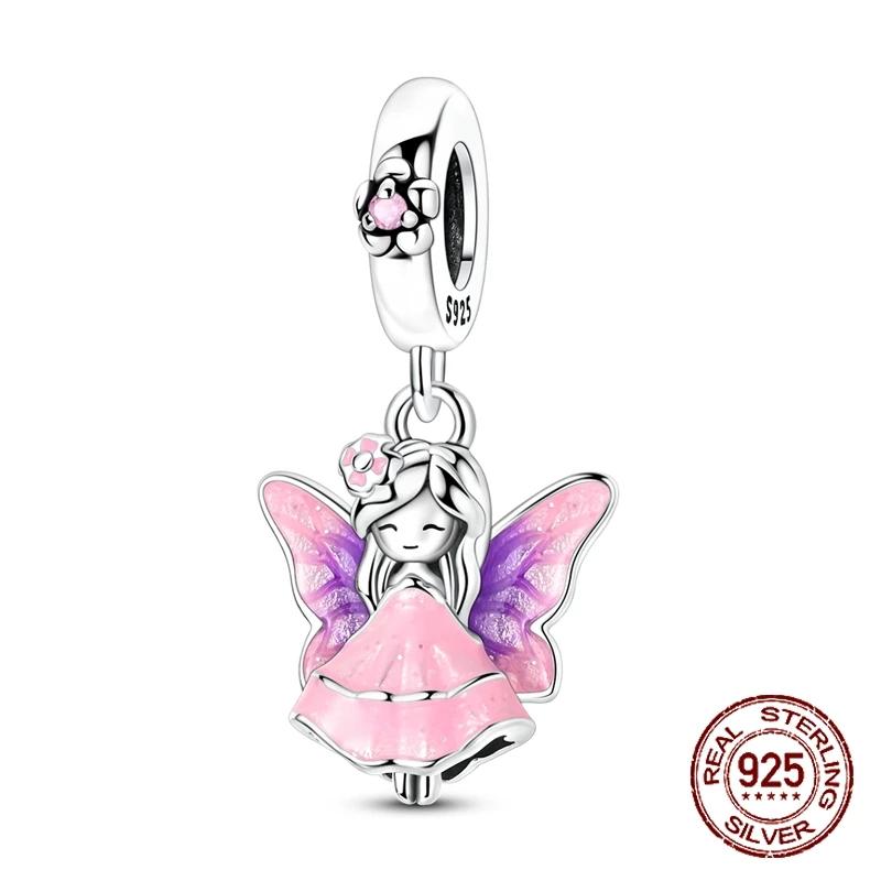 Flower Leaf Charms Bead Copper Dragonfly Dangle Pendant Fit Bangle Bracelet Necklace Diy Jewelry