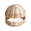 Handgeflochtener Rattan-Pendelleuchtenschirm Rustikaler Lampenschirm Boho für Schlafzimmer