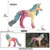 Pegasus Unicorn Cake Decoration - Mythical Animal Model Toy