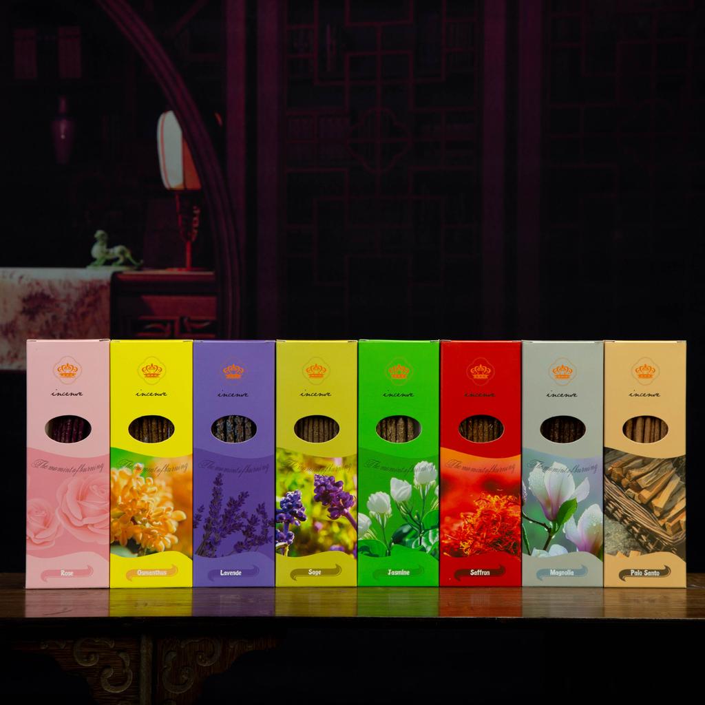 Natural Rose Incense Sticks Handmade Natural Incense Aroma for Meditation Relaxation and Positivity
