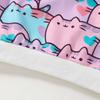 2-7 Jahre Kinder Mädchen Rundhals Sweatshirt Niedliche Katze Allover-Print Langarm Oberteil Shirts