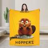 Hoppers  Flannel Throw blanket  blankets for Home Travel Super Warm Bedspread,