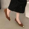 Fashion 2025 New French Pointed Toe  Temperament Shallow Mouth Single Shoes Women's Spring and Autumn New Suede Stiletto Shoes