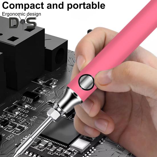 Kit fier de lipit electric Temperatură reglabilă Încălzire rapidă Portabil Design ușor Pix reîncărcabil pentru fier de lipit