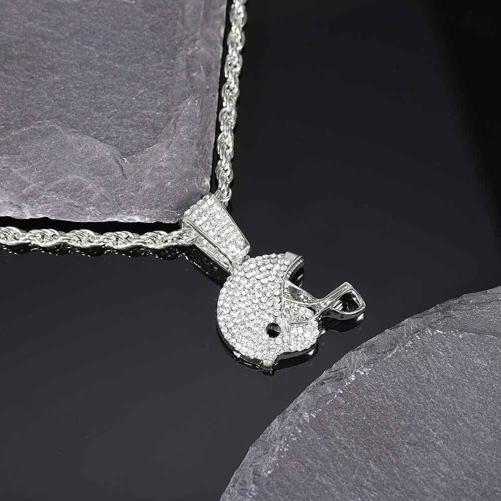 American Football Helmet Pendant For Necklace Making Rugby Ball Sports Jewelry Handcrafted Accessory NFL FOOTBALL HELMET Men