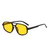 European and American new personalized double beam sunglasses women's trend sunglasses fashion versatile toad frame sunglasses women