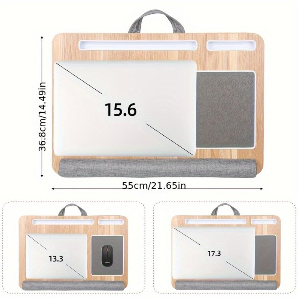 Bed computer desk, multi-functional portable small table, children's study small table, bedroom office folding table, knee table