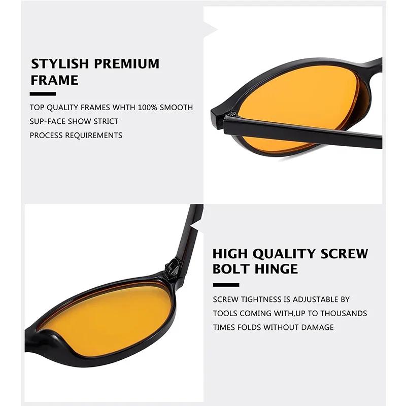 Sexy Small Oval Women's Sunglasses  New Fashion Black Brown Sun Glasses Ladies Shades Trends Summer Unique Eyewear Men