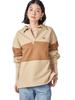 SHIPS NINE CASE Women's Color-Coordinated Skipper Pullover Sweatshirt, 312060100, Beige, One Size