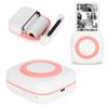Printer 200DPI Portable 8.8x8.5x3.7cm TypeC Thermal Printing Device with 800mAh Battery(Pink )