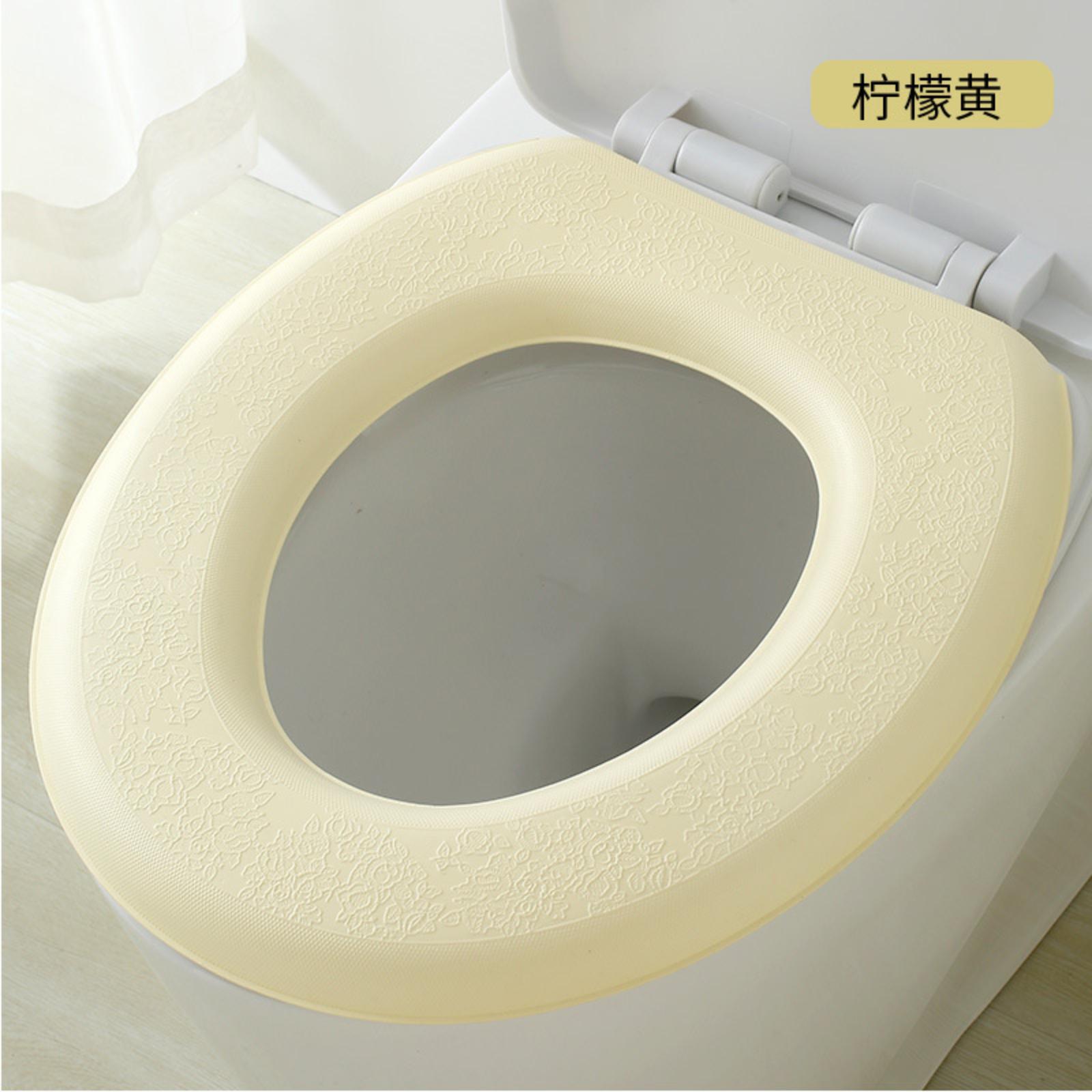 

Toilet Seat Cushion Four Seasons Universal Toilet Seat Cushion Household Toilet Seat Cover One Size жёлтый
